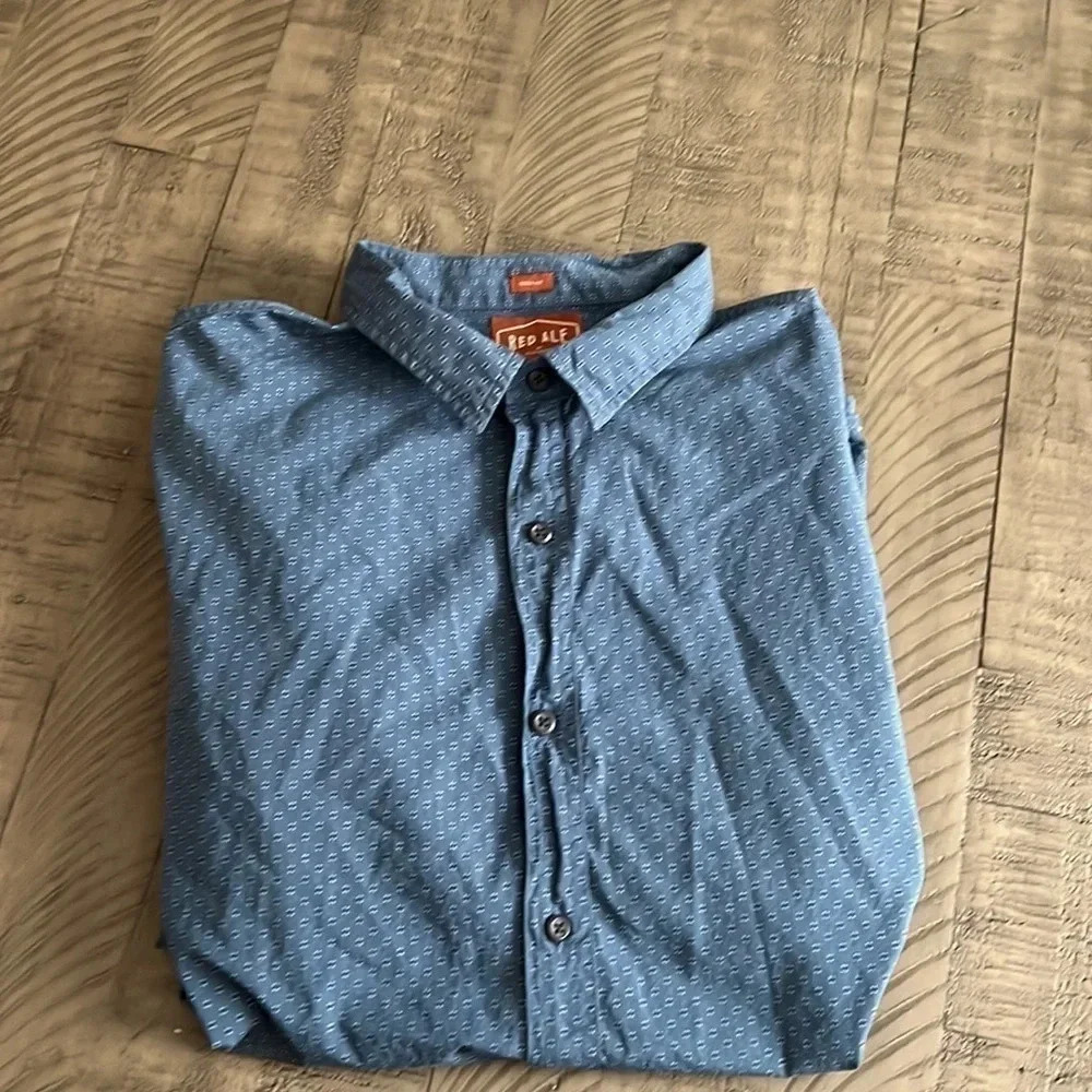 Mens Red Ale XL Long Sleeve Button Down Shirt by‎ Alesbury